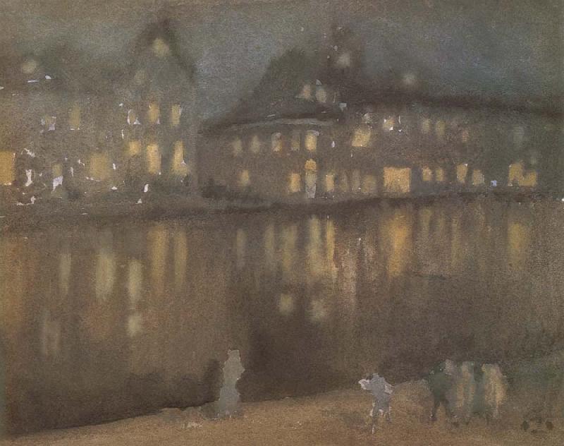 James Mcneill Whistler Grand Canal Amsterdam Sweden oil painting art